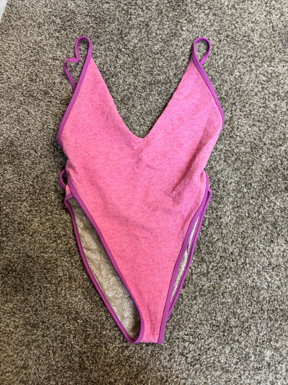 Free People Amber Pink One-Piece Swimsuit Size XS NWOT - Picture 6 of 9